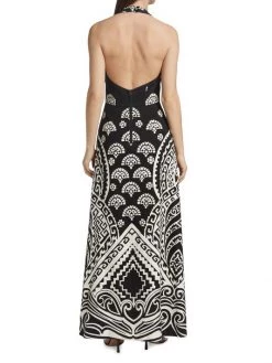 Nili Lotan Patricia Halter Cotton Piqu&eacute; Maxi Dress -Nili Lotan And Workman Publishing Sales unnamed file 666