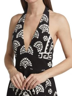 Nili Lotan Patricia Halter Cotton Piqu&eacute; Maxi Dress -Nili Lotan And Workman Publishing Sales unnamed file 667