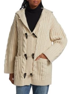 Nili Lotan Hansel Hooded Cable-Knit Cardigan -Nili Lotan And Workman Publishing Sales unnamed file 671