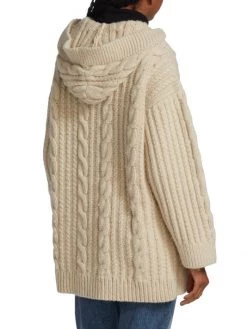 Nili Lotan Hansel Hooded Cable-Knit Cardigan -Nili Lotan And Workman Publishing Sales unnamed file 673