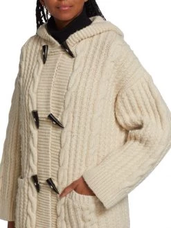 Nili Lotan Hansel Hooded Cable-Knit Cardigan -Nili Lotan And Workman Publishing Sales unnamed file 674