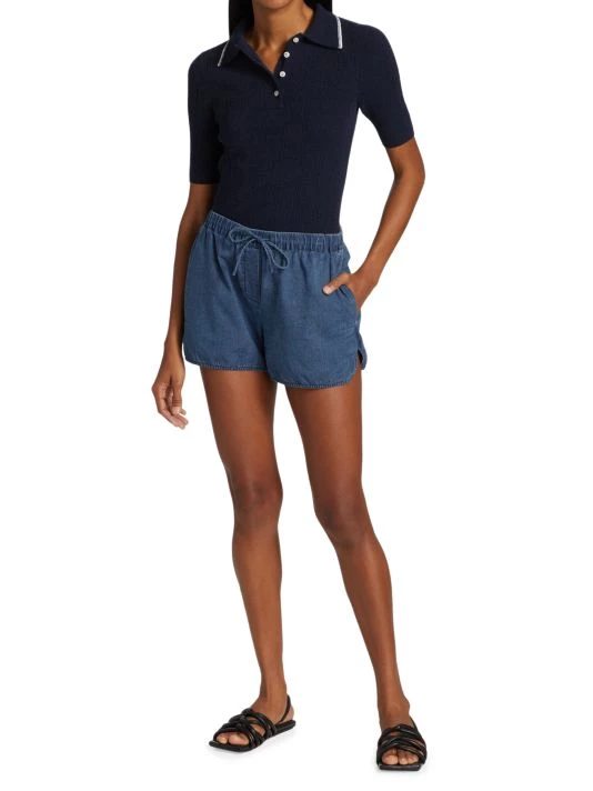 Nili Lotan Peyton Cotton Knit Polo Sweater 4 Nili Lotan Peyton Cotton Knit Polo Sweater - Image 2