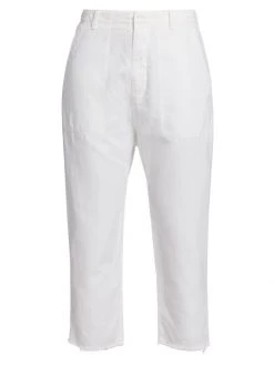 Nili Lotan Luna Cotton-Linen Pants