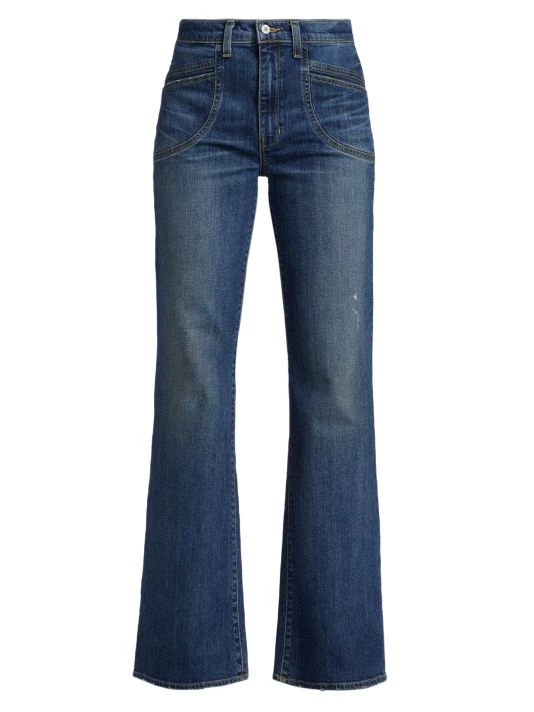 Nili Lotan Francois High-Rise Stretch Flare Jeans 3 Nili Lotan Francois High-Rise Stretch Flare Jeans