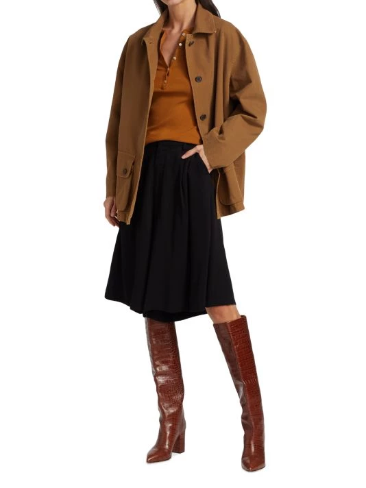 Nili Lotan Connor Button Jacket Camo Green 4 Nili Lotan Connor Button Jacket Camo Green - Image 2