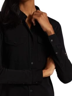 Nili Lotan Aveline Jersey Button-Front Shirt 14 Nili Lotan Aveline Jersey Button-Front Shirt -Nili Lotan And Workman Publishing Sales unnamed file 747