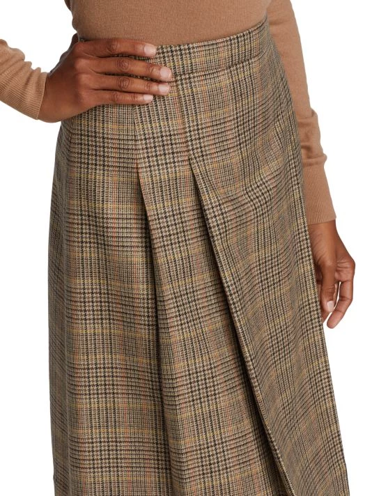 Nili Lotan Rosemonde Pleated Plaid Skirt 8 Nili Lotan Rosemonde Pleated Plaid Skirt - Image 6