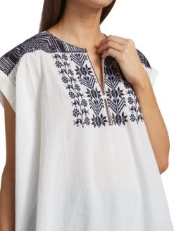 Nili Lotan Aurielle Embroidered Cotton Voile Top -Nili Lotan And Workman Publishing Sales unnamed file 784