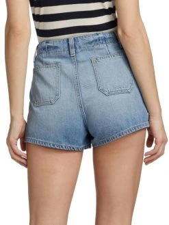 Nili Lotan Romane Lace-Up Denim Shorts -Nili Lotan And Workman Publishing Sales unnamed file 839