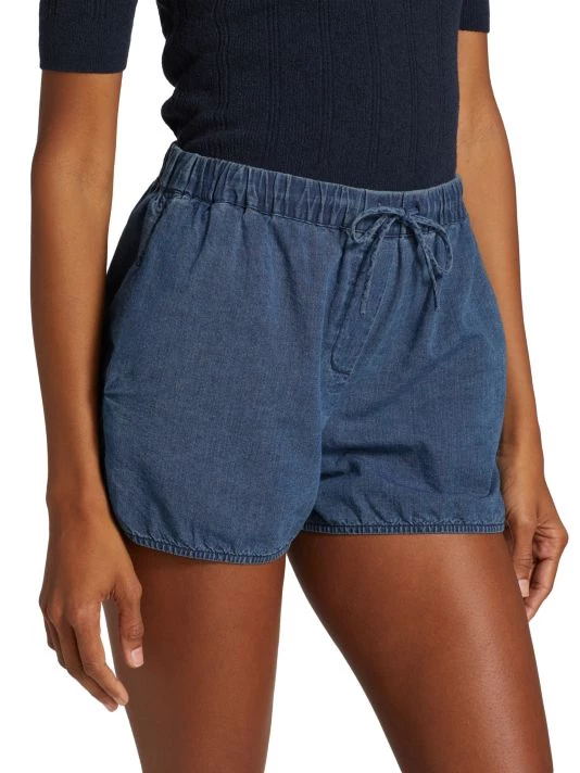 Nili Lotan Tilly Chambray Drawstring Shorts 6 Nili Lotan Tilly Chambray Drawstring Shorts - Image 4