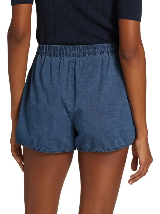 Nili Lotan Tilly Chambray Drawstring Shorts 7 Nili Lotan Tilly Chambray Drawstring Shorts - Image 5