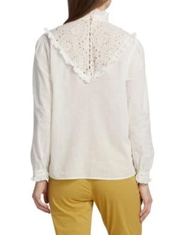 Nili Lotan Corina Eyelet Lace Top -Nili Lotan And Workman Publishing Sales unnamed file 852