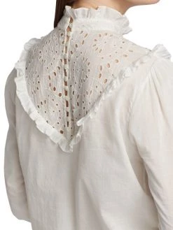 Nili Lotan Corina Eyelet Lace Top -Nili Lotan And Workman Publishing Sales unnamed file 853