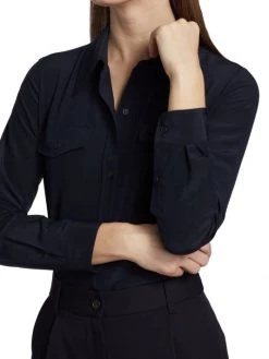 Nili Lotan Ninette Silk Button-Front Shirt 14 Nili Lotan Ninette Silk Button-Front Shirt -Nili Lotan And Workman Publishing Sales unnamed file 860