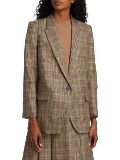 Nili Lotan Diane Single-Breasted Plaid Blazer -Nili Lotan And Workman Publishing Sales unnamed file 864