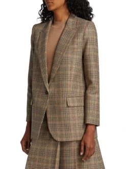 Nili Lotan Diane Single-Breasted Plaid Blazer -Nili Lotan And Workman Publishing Sales unnamed file 865