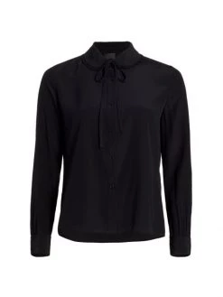 Nili Lotan Monet Silk Blouse Black 8 Nili Lotan Monet Silk Blouse Black -Nili Lotan And Workman Publishing Sales unnamed file 892