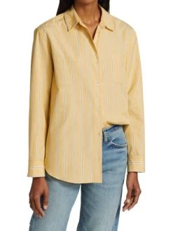 Nili Lotan Kristen Stripe Cotton Shirt -Nili Lotan And Workman Publishing Sales unnamed file 947