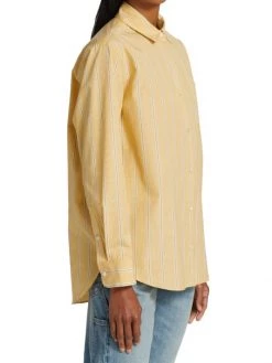 Nili Lotan Kristen Stripe Cotton Shirt -Nili Lotan And Workman Publishing Sales unnamed file 948